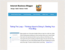 Tablet Screenshot of internetbusinessblogger.com
